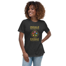 Load image into Gallery viewer, INHALE BLESSING EXHALE GRATITUDE RELAXED TEE