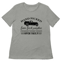 Load image into Gallery viewer, Farm Fresh Pumpkins Women’s relaxed tri-blend t-shirt