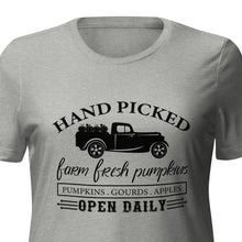 Load image into Gallery viewer, Farm Fresh Pumpkins Women’s relaxed tri-blend t-shirt