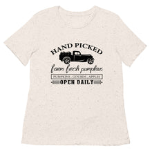 Load image into Gallery viewer, Farm Fresh Pumpkins Women’s relaxed tri-blend t-shirt