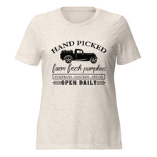 Load image into Gallery viewer, Farm Fresh Pumpkins Women’s relaxed tri-blend t-shirt