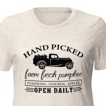 Load image into Gallery viewer, Farm Fresh Pumpkins Women’s relaxed tri-blend t-shirt