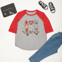 Load image into Gallery viewer, Skate Love Youth baseball shirt
