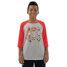 Load image into Gallery viewer, Skate Love Youth baseball shirt