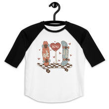 Load image into Gallery viewer, Skate Love Youth baseball shirt