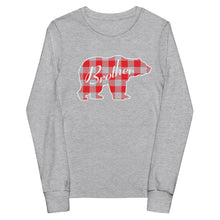 Load image into Gallery viewer, Brother Bear Youth long sleeve Holiday Matching tee
