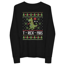Load image into Gallery viewer, T REX Holiday Youth long sleeve tee