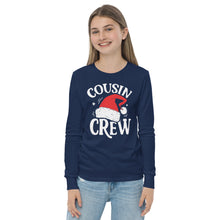 Load image into Gallery viewer, Cousin Crew Holiday Youth long sleeve tee