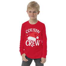 Load image into Gallery viewer, Cousin Crew Holiday Youth long sleeve tee