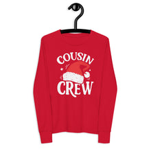 Load image into Gallery viewer, Cousin Crew Holiday Youth long sleeve tee
