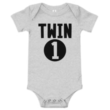Load image into Gallery viewer, Twin 1 Baby short sleeve one piece
