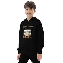 Load image into Gallery viewer, Horror Movies &amp; Chill Kids fleece hoodie
