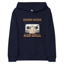 Load image into Gallery viewer, Horror Movies &amp; Chill Kids fleece hoodie
