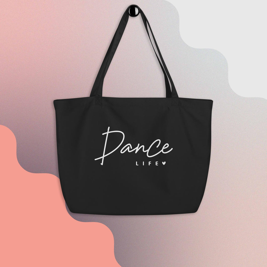 Dance Life Large organic tote bag