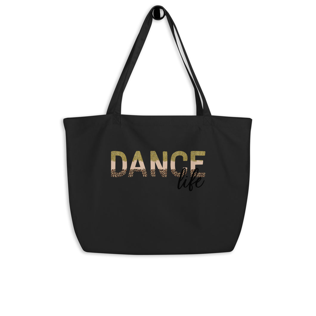 Dance Life Large organic tote bag