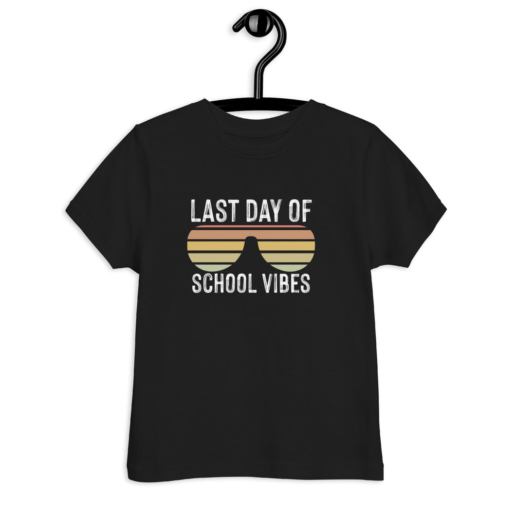 Last Day of School Vibes Toddler jersey t-shirt