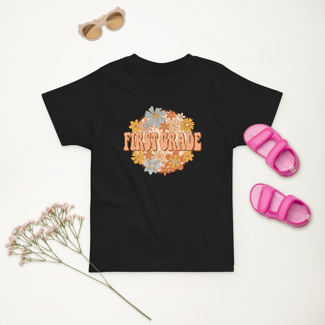 First Grade Flowers Toddler Tee