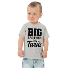 Load image into Gallery viewer, Big Brother of Twins Toddler jersey t-shirt
