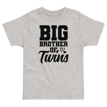 Load image into Gallery viewer, Big Brother of Twins Toddler jersey t-shirt
