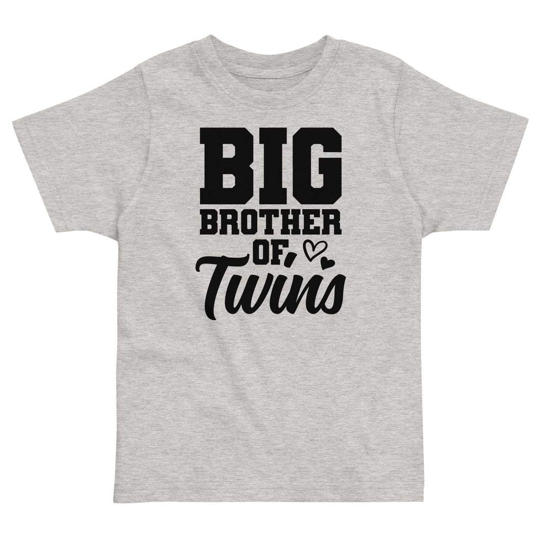 Big Brother of Twins Toddler jersey t-shirt