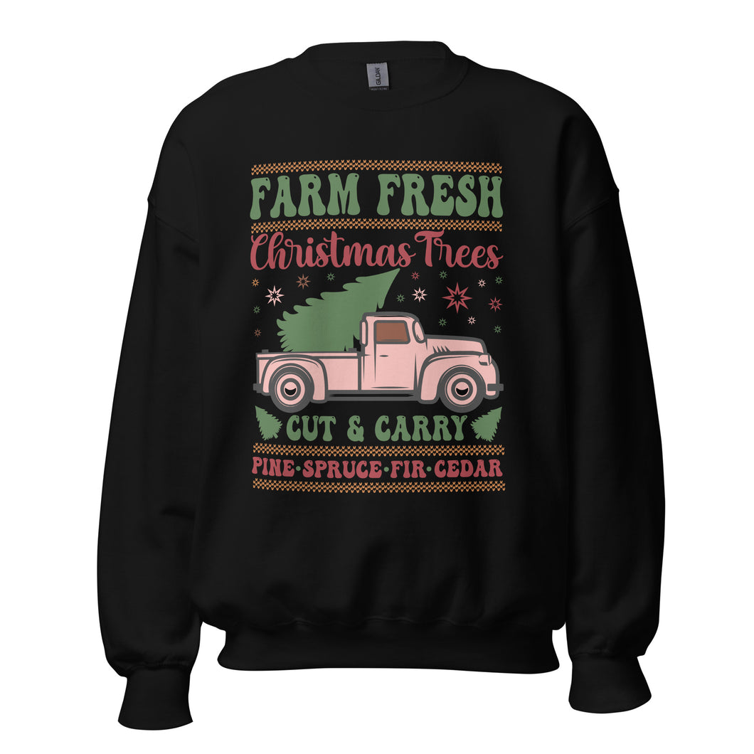 Fresh Farm Christmas Tree Sweatshirt