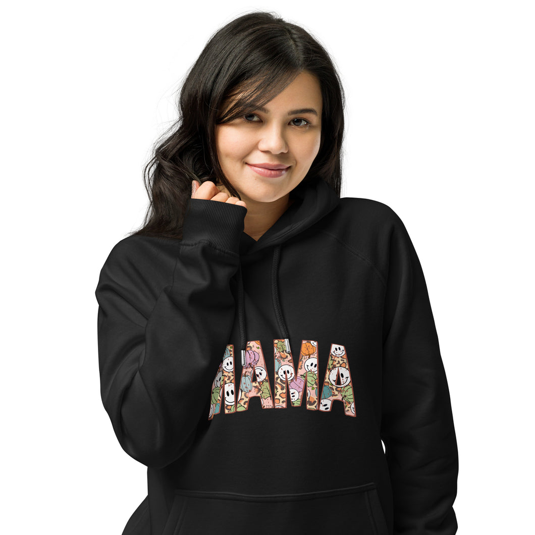 Mama Halloween eco raglan hoodie