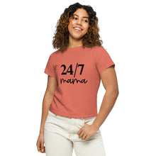 Load image into Gallery viewer, 24/7 Mom high-waisted t-shirt
