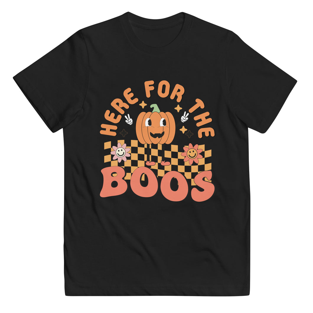 Here for the Boo’s Youth jersey t-shirt