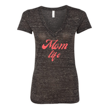 Load image into Gallery viewer, Mom Life Deep V-Neck Jersey Tee
