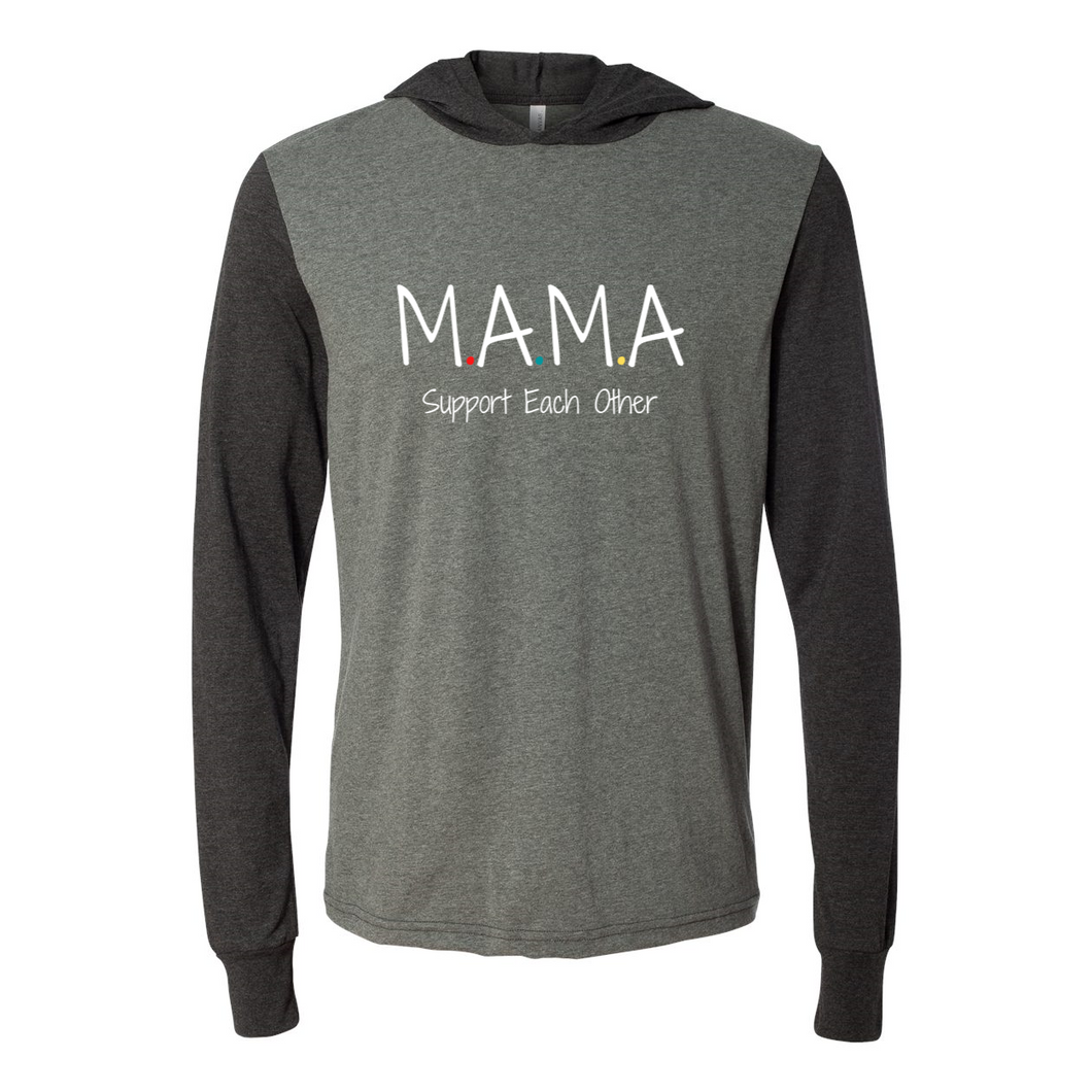 M.A.M.A Long Sleeve Jersey Hooded Tee