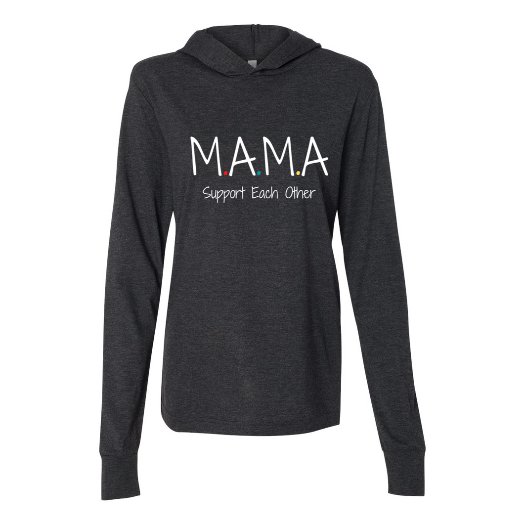 M.A.M.A Long Sleeve Jersey Hooded Tee