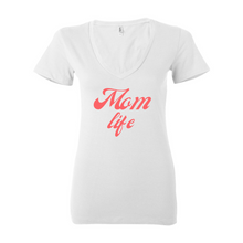 Load image into Gallery viewer, Mom Life Deep V-Neck Jersey Tee
