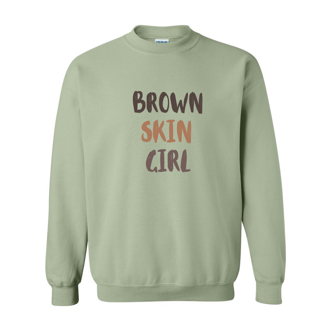 Brown Skin Girl Crewneck Sweatshirt