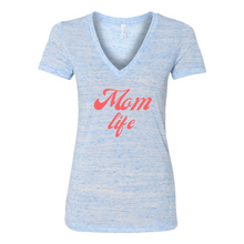 Load image into Gallery viewer, Mom Life Deep V-Neck Jersey Tee
