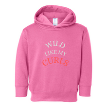 Load image into Gallery viewer, Girls Wild like my Curls Pullover Fleece Hoodie
