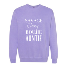 Load image into Gallery viewer, Savage Auntie Garment-Dyed Sweatshirt
