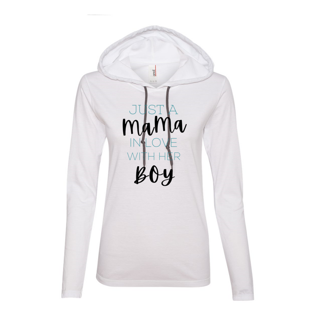 Love my Boy Long Sleeve Hooded T-Shirt