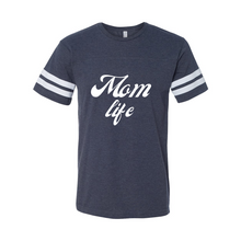 Load image into Gallery viewer, Mom Life Football Fine Jersey Tee
