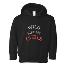 Load image into Gallery viewer, Girls Wild like my Curls Pullover Fleece Hoodie
