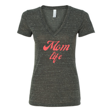 Load image into Gallery viewer, Mom Life Deep V-Neck Jersey Tee
