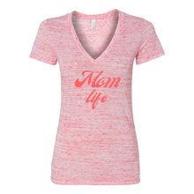 Load image into Gallery viewer, Mom Life Deep V-Neck Jersey Tee
