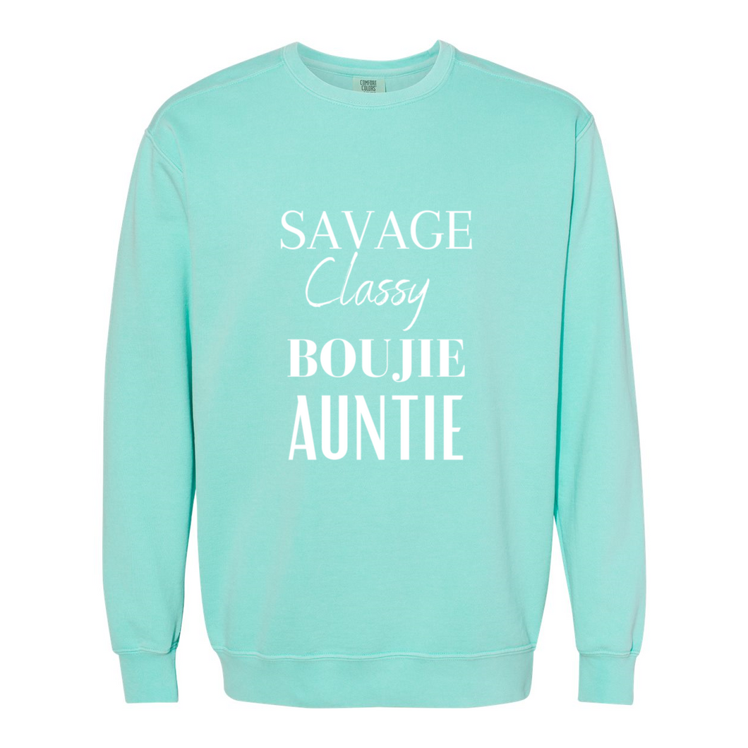 Savage Auntie Garment-Dyed Sweatshirt