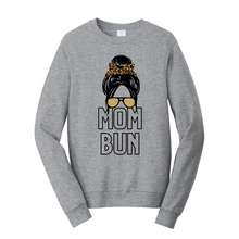 Load image into Gallery viewer, Mom Bun Fleece Crewneck Sweatshirt
