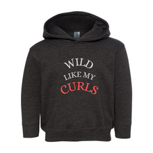 Load image into Gallery viewer, Girls Wild like my Curls Pullover Fleece Hoodie
