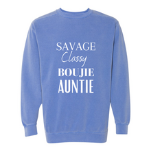 Load image into Gallery viewer, Savage Auntie Garment-Dyed Sweatshirt
