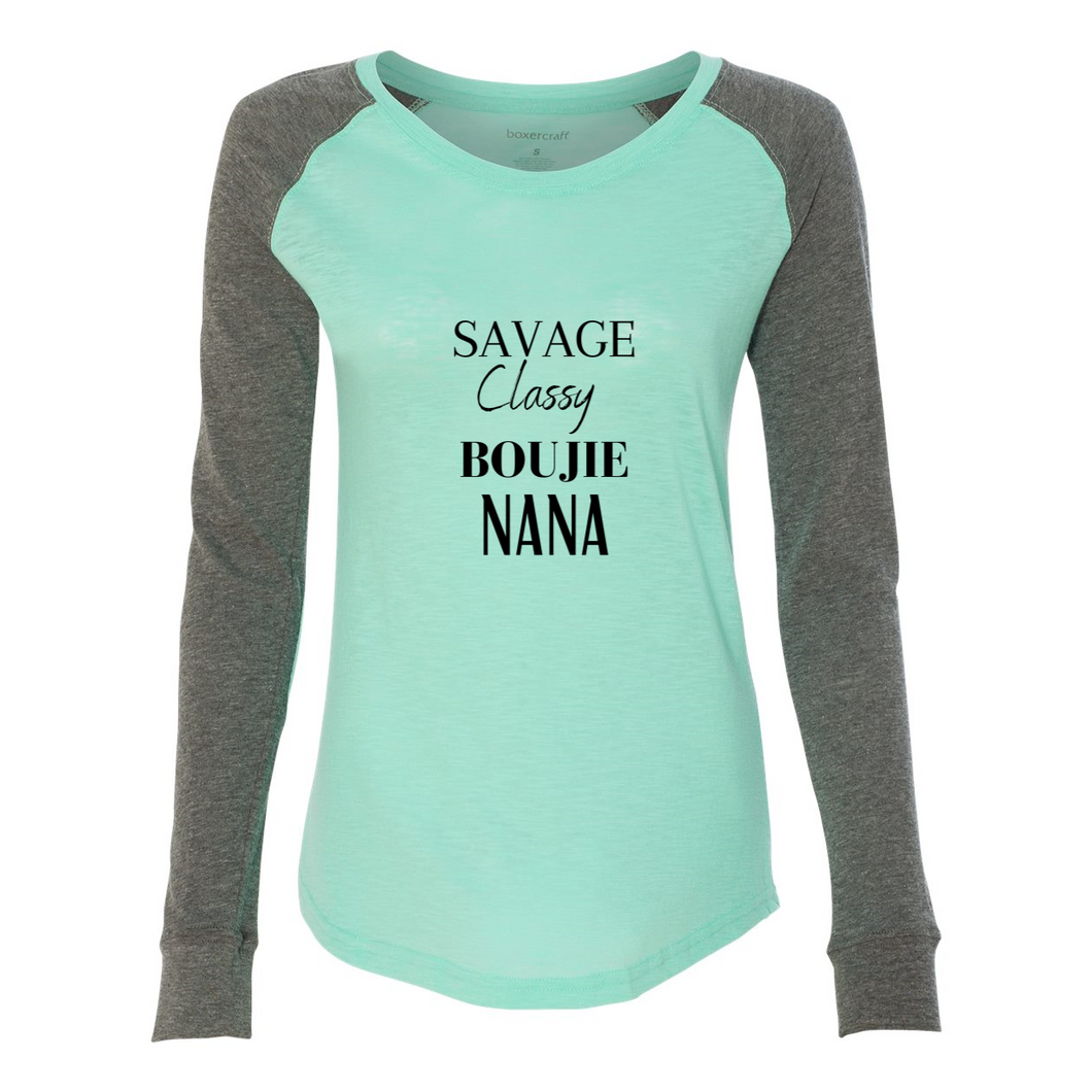 Savage NaNa Preppy Patch Slub T-Shirt