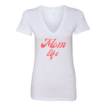 Load image into Gallery viewer, Mom Life Deep V-Neck Jersey Tee
