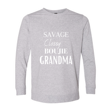 Load image into Gallery viewer, Savage Grandma French Terry Crewneck Pullover
