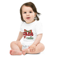 Load image into Gallery viewer, Candy Cane Cutie Baby short sleeve one piece
