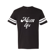 Load image into Gallery viewer, Mom Life Football Fine Jersey Tee
